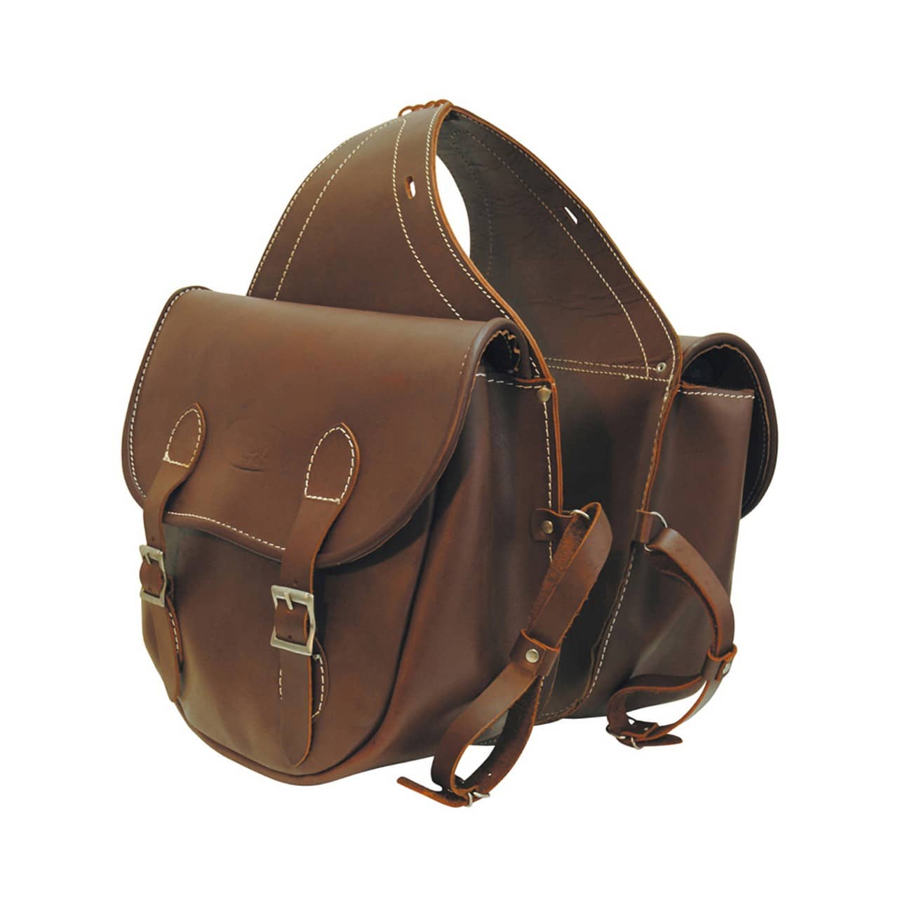 Bisaccia in cuoio 2 tasche